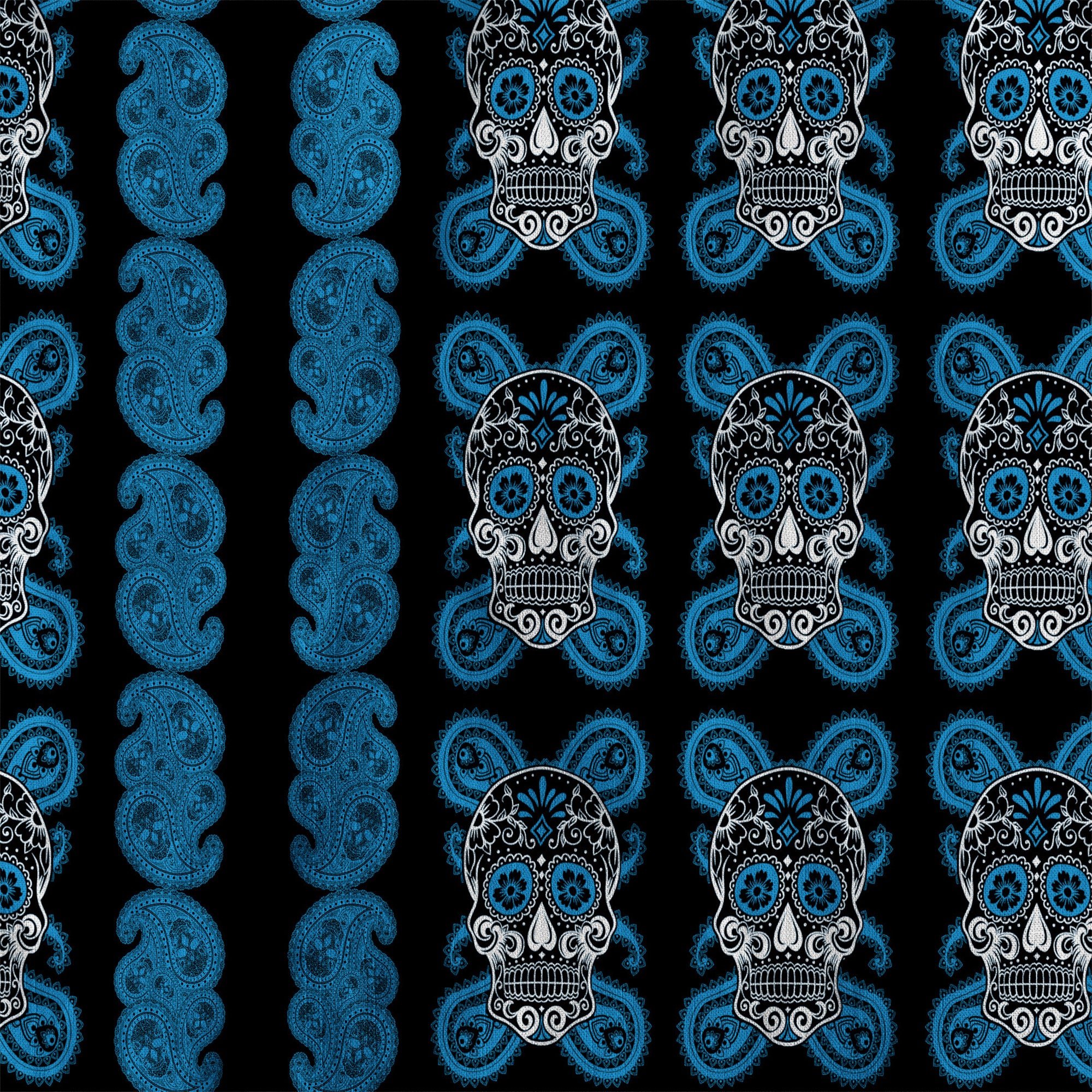 Día de los Muertos Hawaiian Shirt, Mexican Day of The Dead Hawaii Shirt, Paisley Pattern Hawaii Shirt
