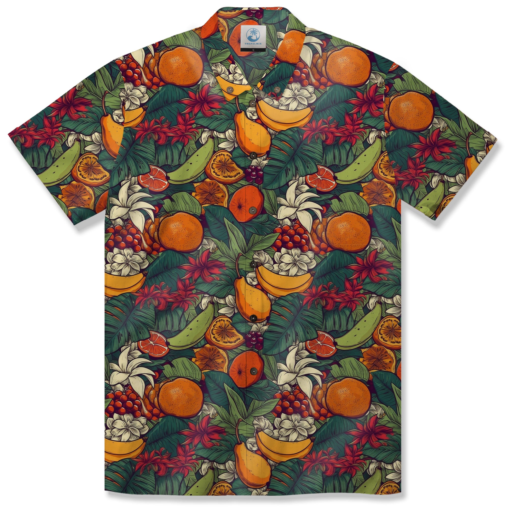 Vintage Hawaii Seamless Patterns, Tropical Fruits Summer Hawaii Shirt - The Palmix