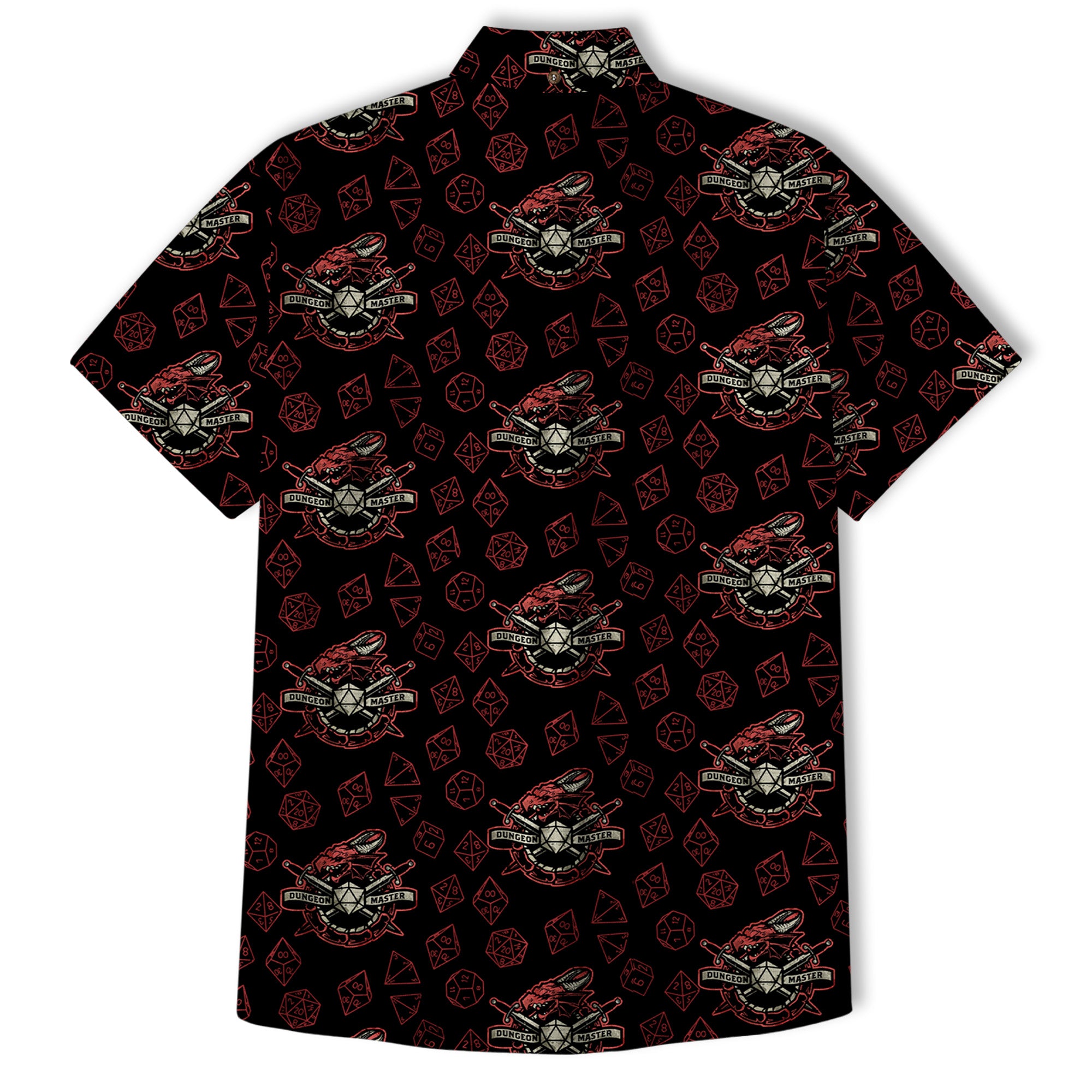 DND Celestrial Dice Pattern Aloha Hawaii Shirt, D20 Stars Constellation, Sun and Crescent Button Down Shirt - The Palmix