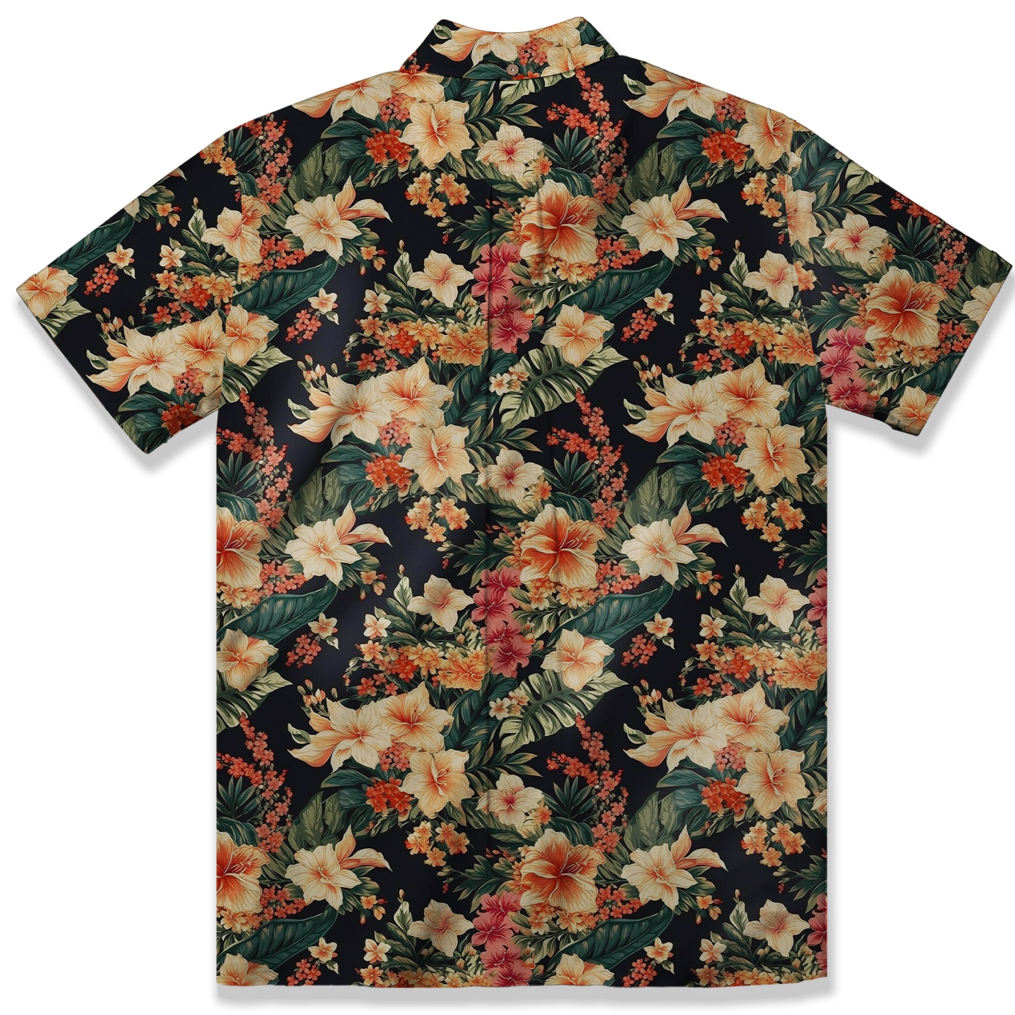 Hibiscus Pineapple Seamless Patterns Hawaiian Shirt For Men, Aloha Floral Pattern - The Palmix