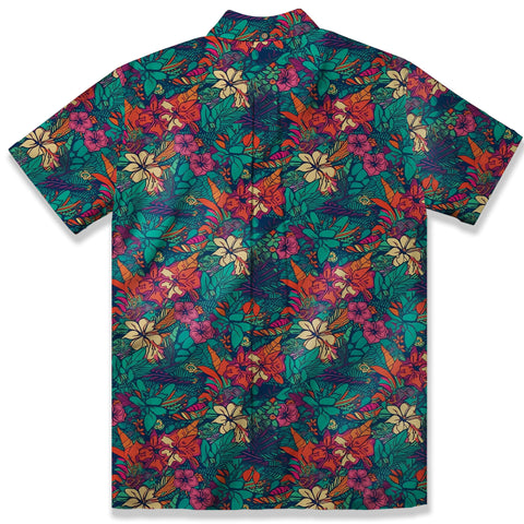 Retro Floral Seamless Patterns Hawaiian Shirt, Aloha Floral Pattern - The Palmix