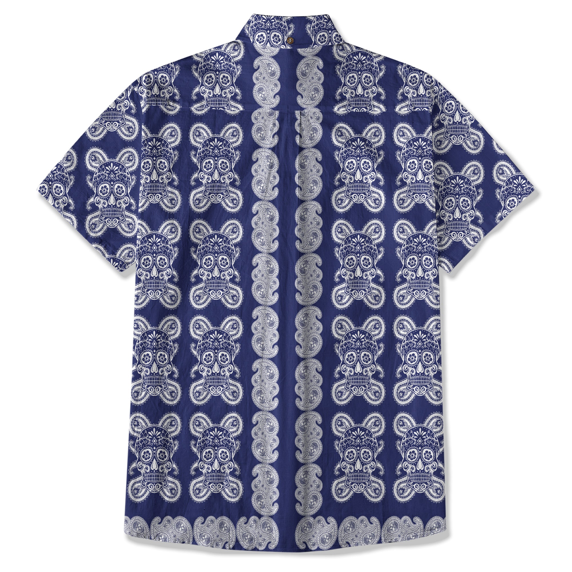Día de los Muertos Hawaiian Shirt, Mexican Day of The Dead Hawaii Shirt, Paisley Pattern Hawaii Shirt