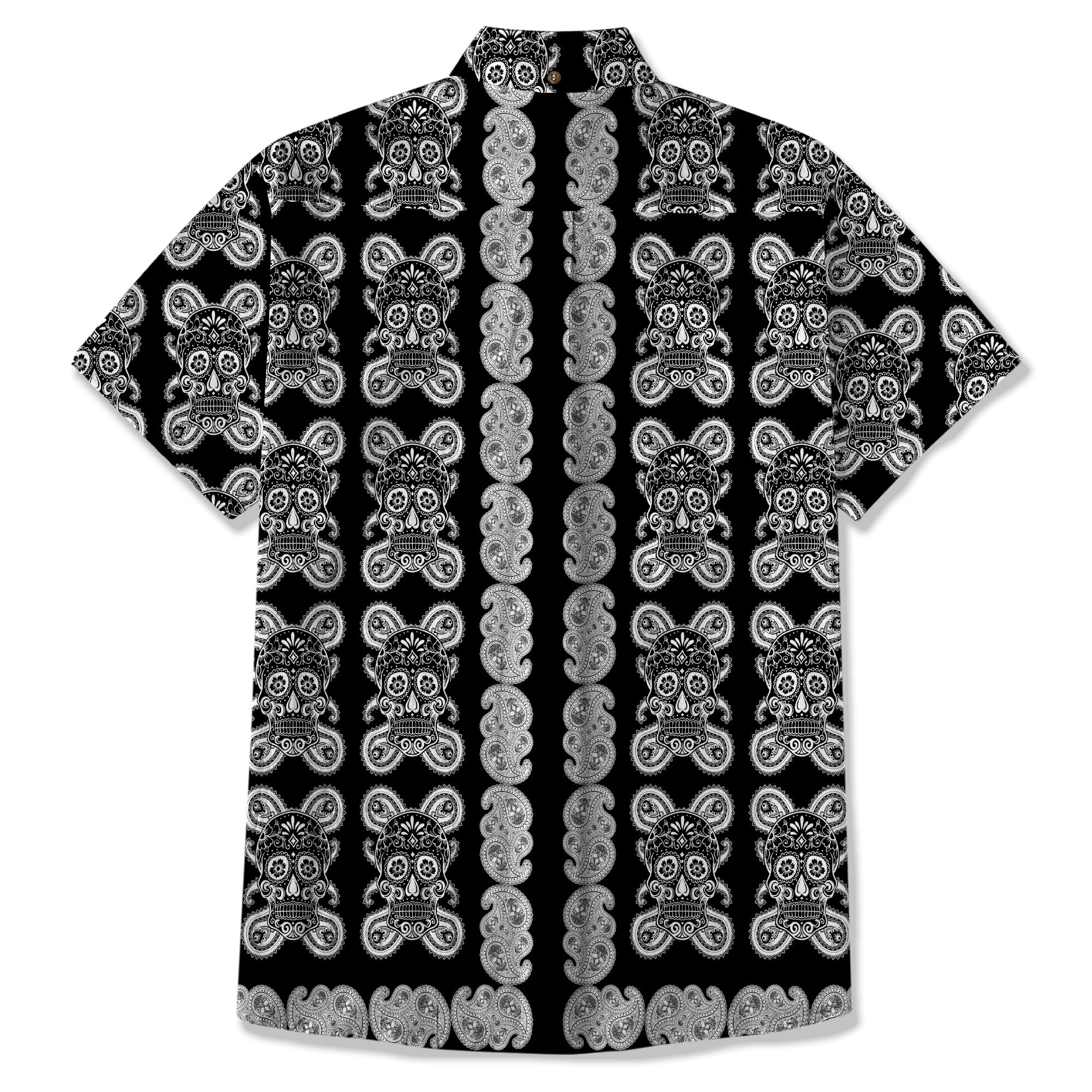 Día de los Muertos Hawaiian Shirt, Mexican Day of The Dead Hawaii Shirt, Paisley Pattern Hawaii Shirt
