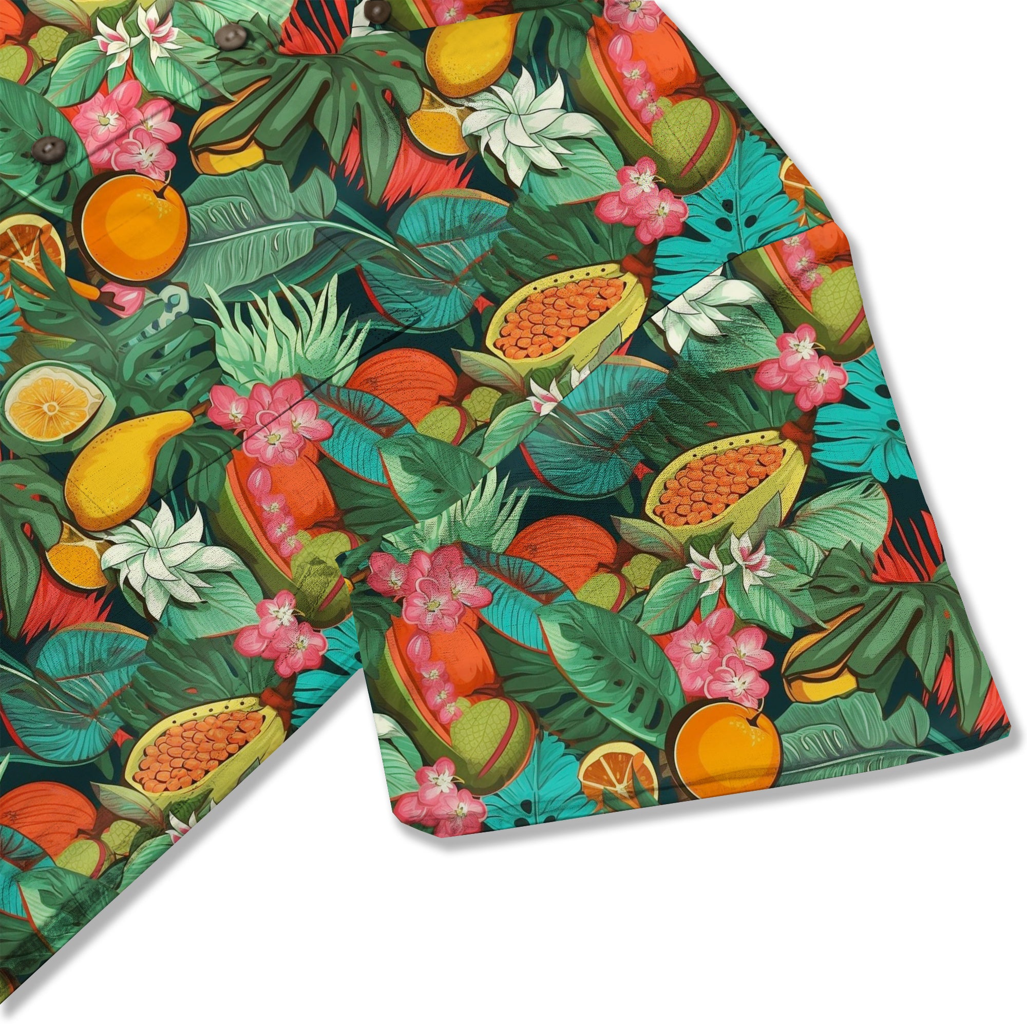 Vintage Hawaii Seamless Patterns, Tropical Fruits Summer Hawaii Shirt - The Palmix