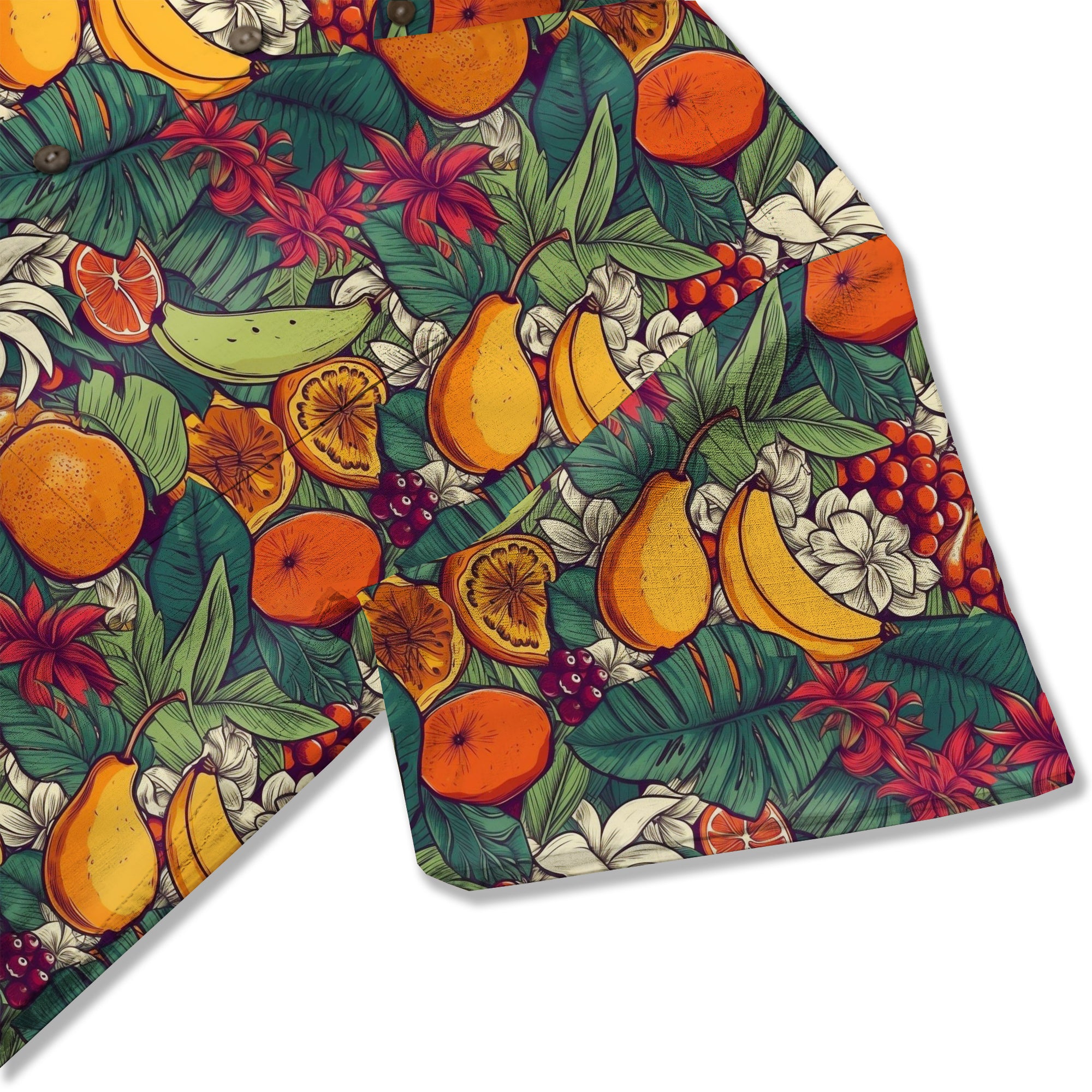 Vintage Hawaii Seamless Patterns, Tropical Fruits Summer Hawaii Shirt - The Palmix