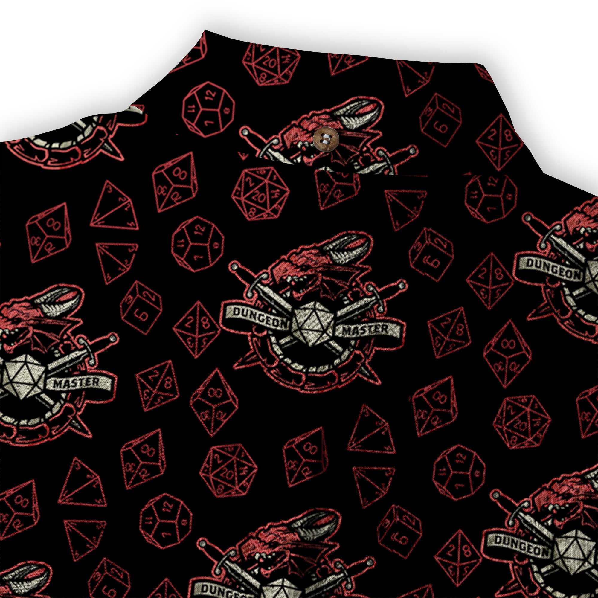DND Celestrial Dice Pattern Aloha Hawaii Shirt, D20 Stars Constellation, Sun and Crescent Button Down Shirt - The Palmix