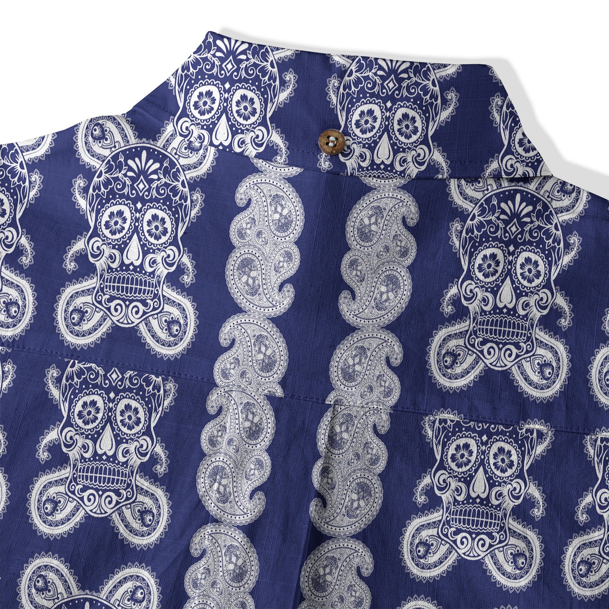 Día de los Muertos Hawaiian Shirt, Mexican Day of The Dead Hawaii Shirt, Paisley Pattern Hawaii Shirt