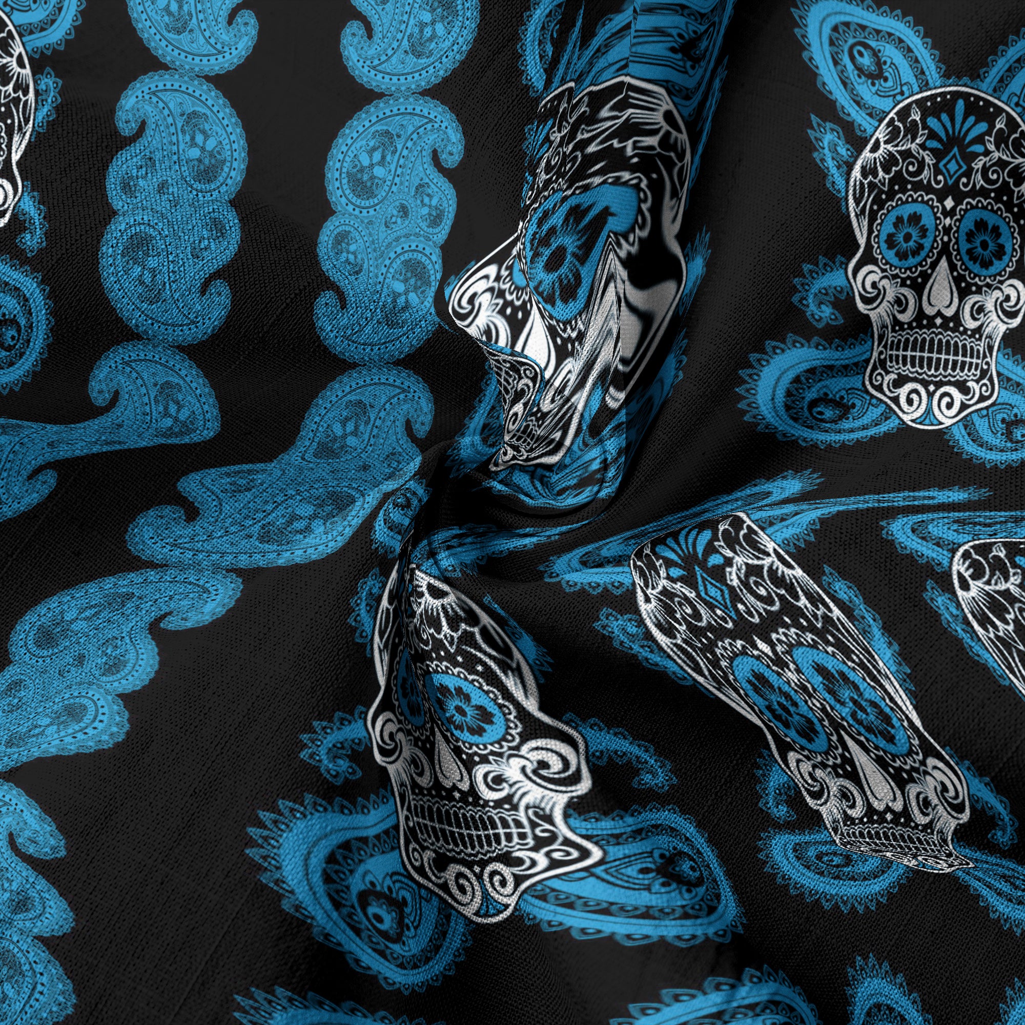 Día de los Muertos Hawaiian Shirt, Mexican Day of The Dead Hawaii Shirt, Paisley Pattern Hawaii Shirt