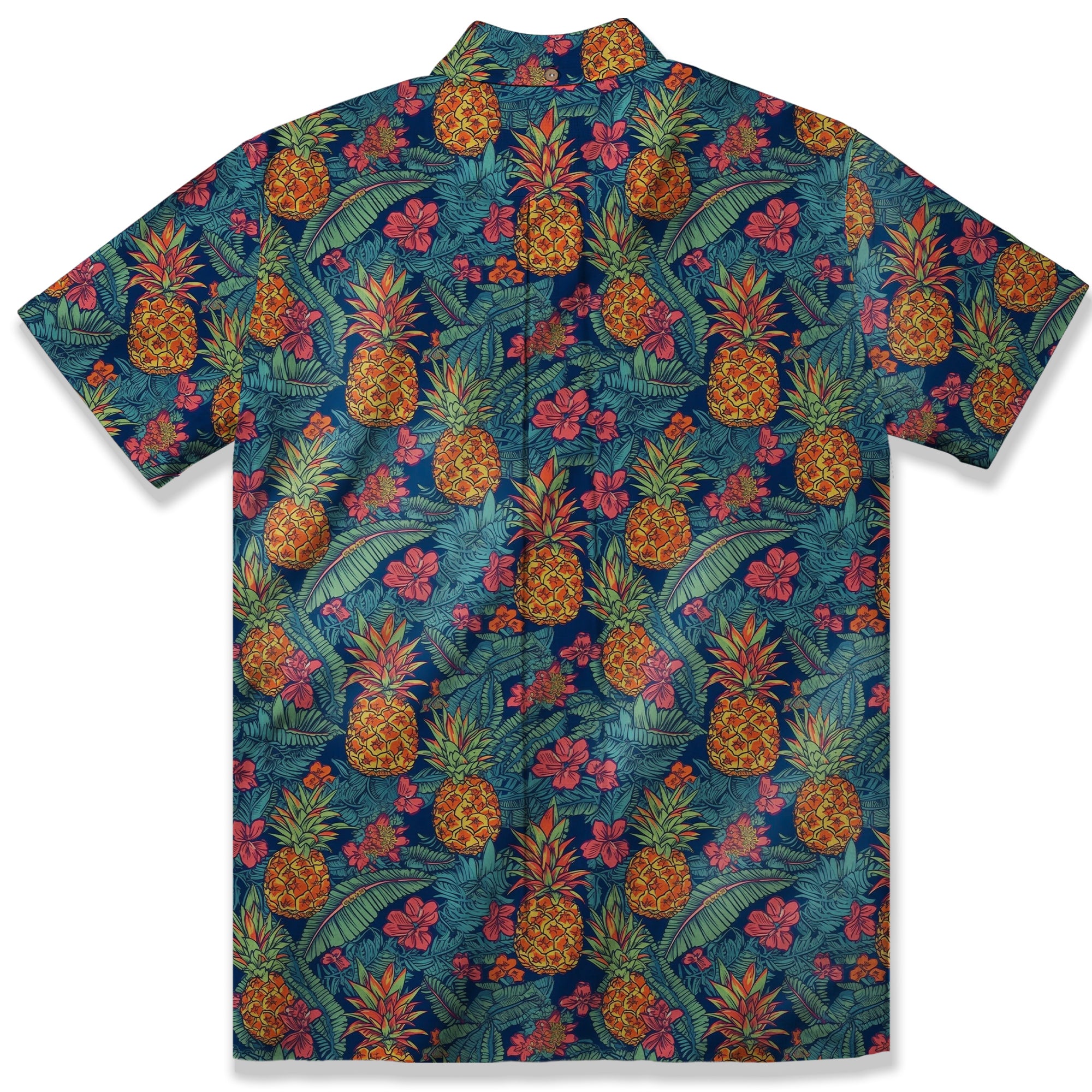 Vibrant Tropical Jungle Seamless Patterns Hawaii Shirt, Aloha Floral Hawaiian Button Down Shirt - The Palmix