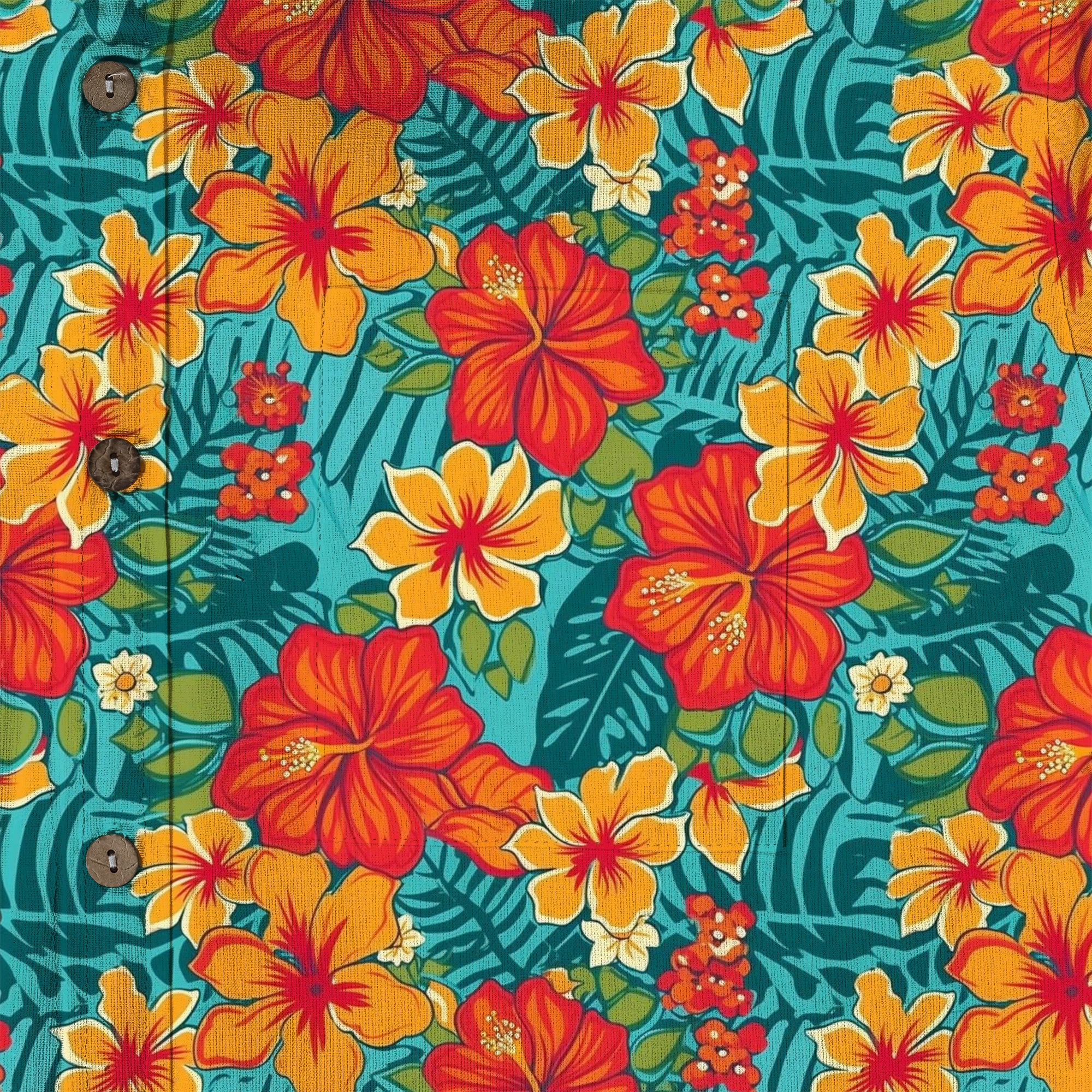 Vintage Hawaii Seamless Patterns, Tropical Fruits Summer Hawaii Shirt - The Palmix