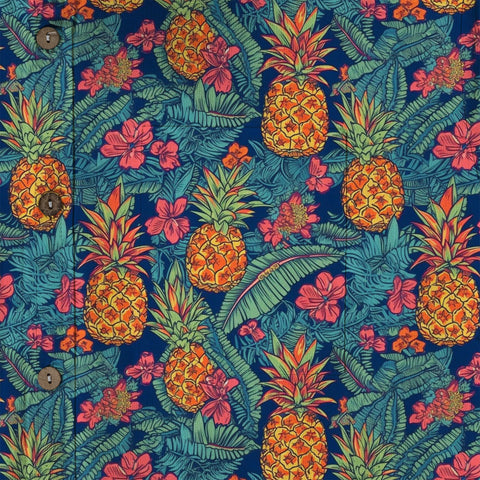 Vibrant Tropical Jungle Seamless Patterns Hawaii Shirt, Aloha Floral Hawaiian Button Down Shirt - The Palmix