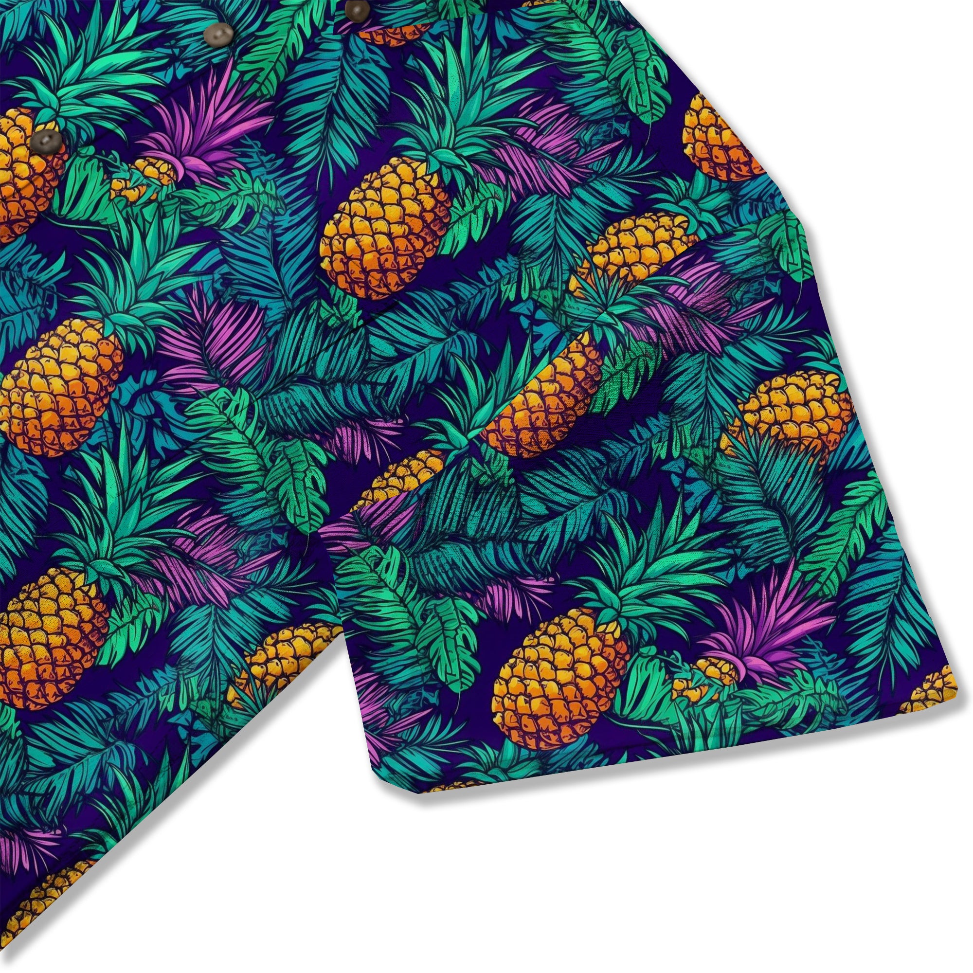 Aloha Pineapple Vibrant Tropical Beach Patterns Aloha Hawaii Shirt - The Palmix