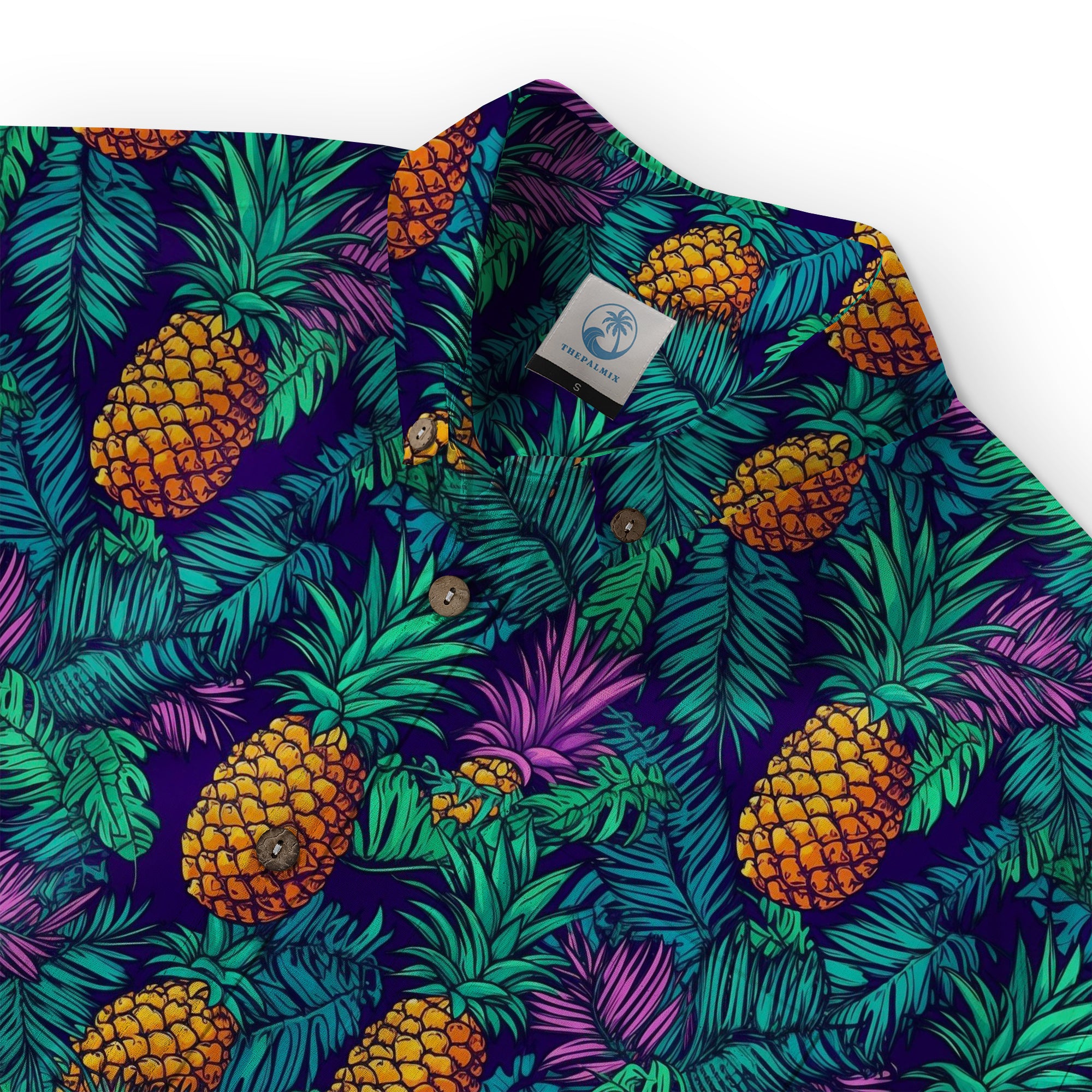 Aloha Pineapple Vibrant Tropical Beach Patterns Aloha Hawaii Shirt - The Palmix