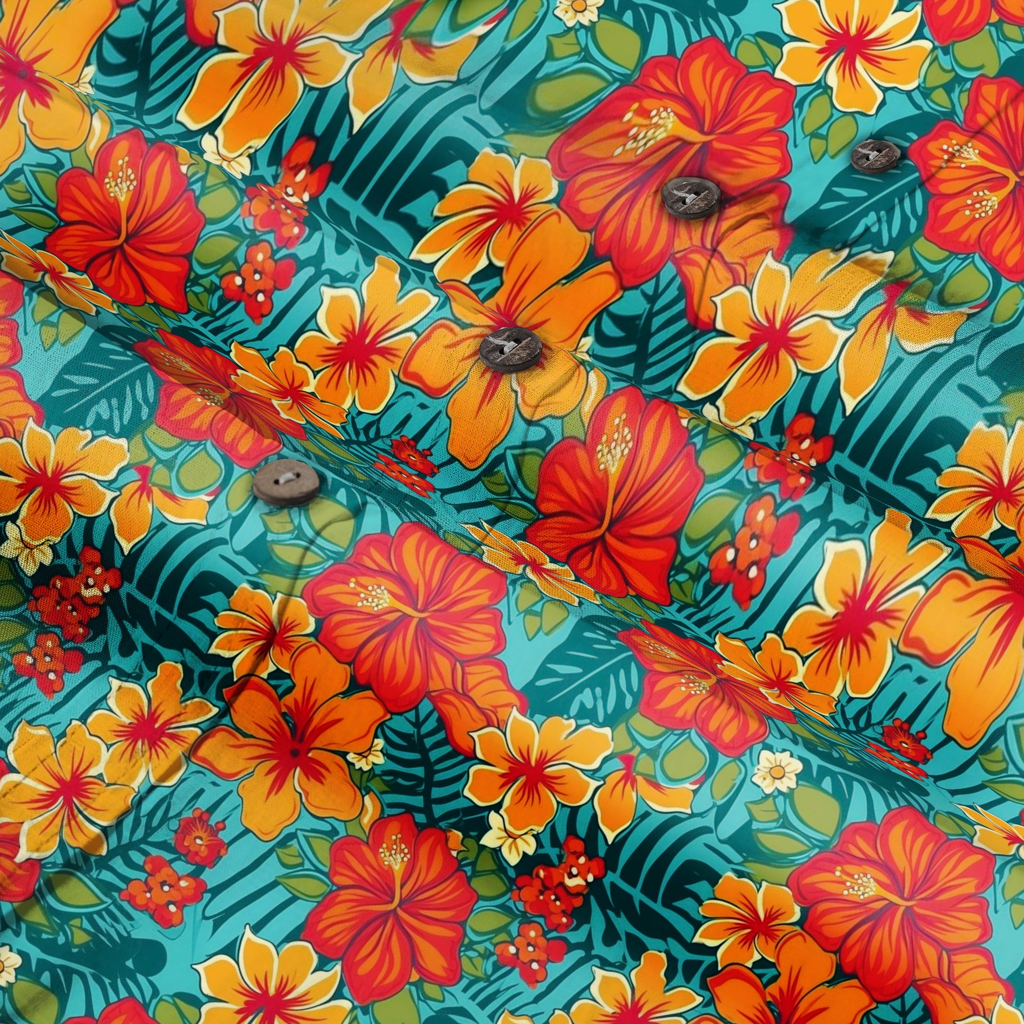 Vintage Hawaii Seamless Patterns, Tropical Fruits Summer Hawaii Shirt - The Palmix